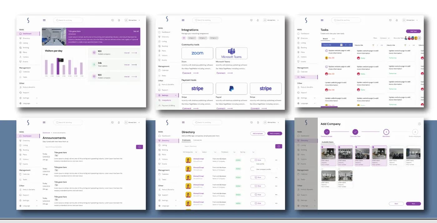 DevGate product SpaceHub screenshots